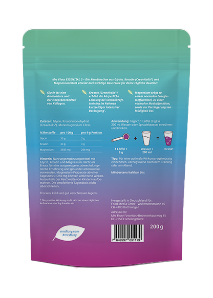 Essential 3 Nährstoffmischung - Kreatin Creavitalis®, Glycin und Magnesium