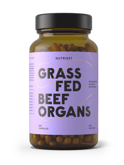 Getrocknete Beef Organs Kapseln – Bio Innereien vom Rind: Leber, Niere & Herz