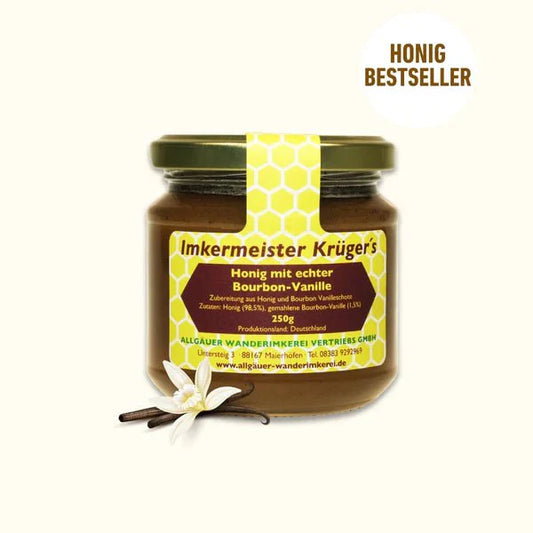 Honig mit echter Bourbon-Vanille 250g
