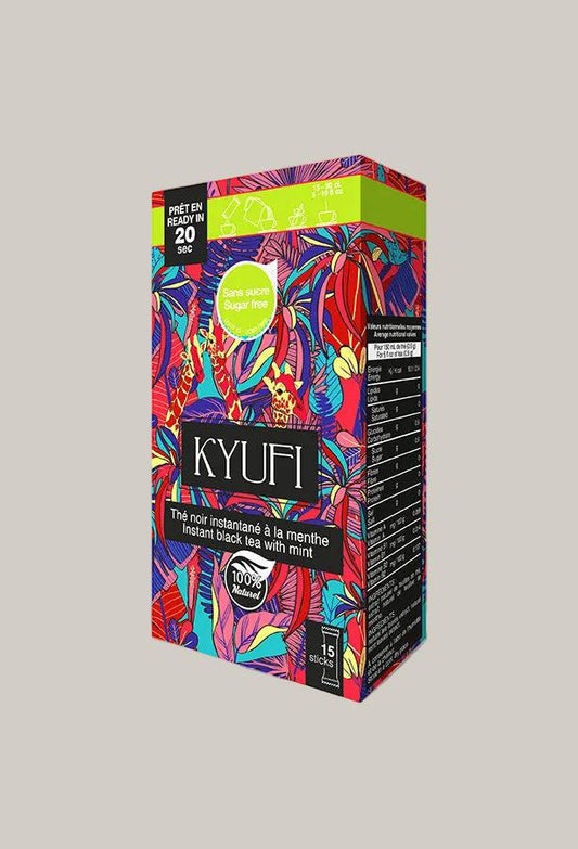 KYUFI Thé Noir Instantané À La Menthe - Sans Sucre